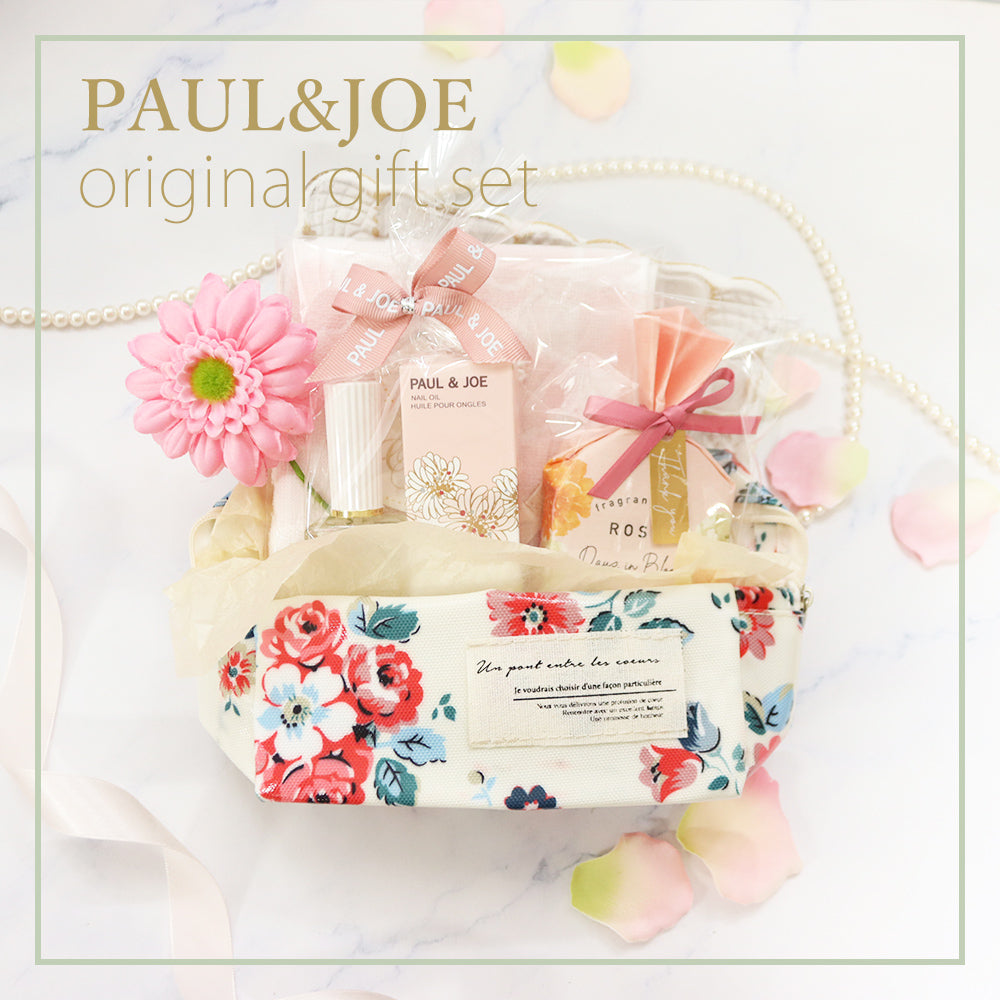 ポール＆ジョー ポールアンドジョー プレゼント ギフト 誕生日 コスメ メイクポーチ ネイルオイル ネイル ケア ハンカチ バスフィズ ポーチ ペンケース 女性 ギフトセット 喜ばれるギフト giftpauland04